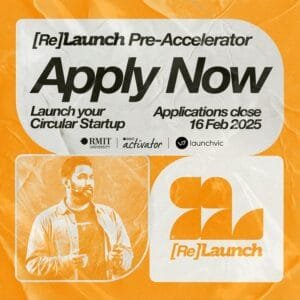 Poster used for RMIT Activator's Re-launch pre-accelerator program